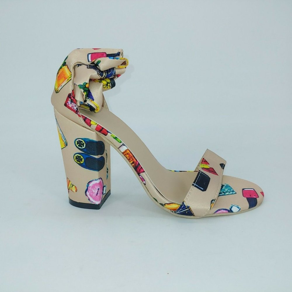 POATMBU Womens Cosmetics Side Tie Fabric Pumps Apricot EUR 37 US 6.5‎ New